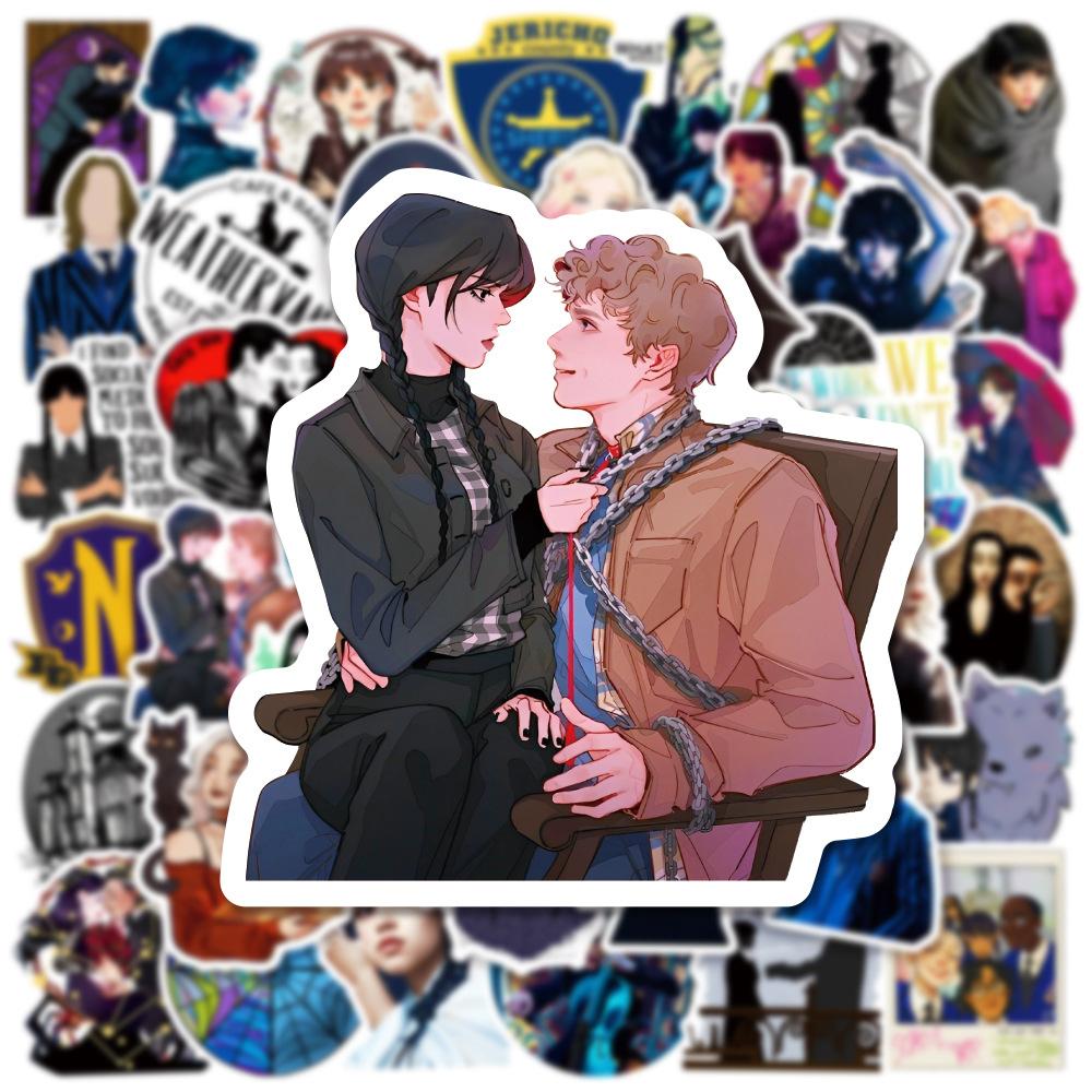 Stickers Wednesday Addams Wednesday Wednesday Sticker Pack Stickers Set 51 Pcs