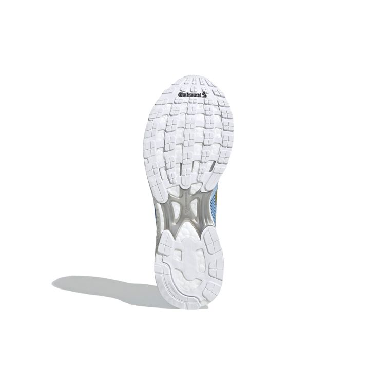 adidas Adizero Adios 4 Прочные Амортизирующие Нескользящие Низкие Беговые Кроссовки Женские Синий Белый Золотой EF1458