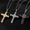 2024 Dark Knight Men's Diamond Cross Necklace