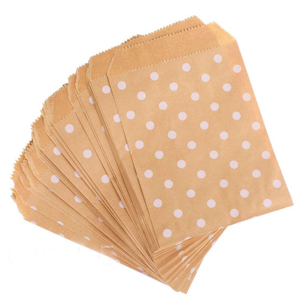 Wedding Wave Dot Baking Pastry Tool Candy Biscuit Bags Popcorn Bag Kraft Paper Bag Packing Pouch