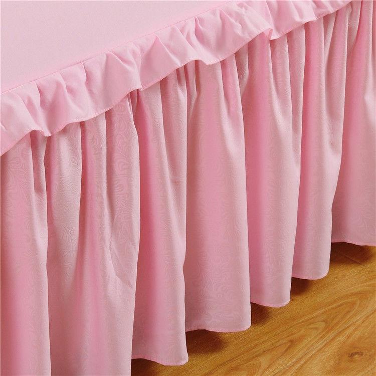 Solid Color Bedspread Bed Skirt Three-piece Cover Simmons Non-slip Bed Sheet Bed Sheet Protective Cover Skin-friendly Nude Sleeping