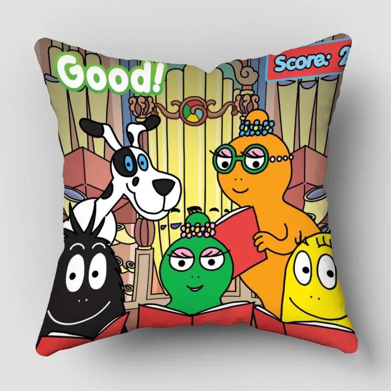 Наволочки Барбапапа Животные Снеговик Принт Наволочка Декоративная Зимняя Праздничная Вечеринка для Дивана