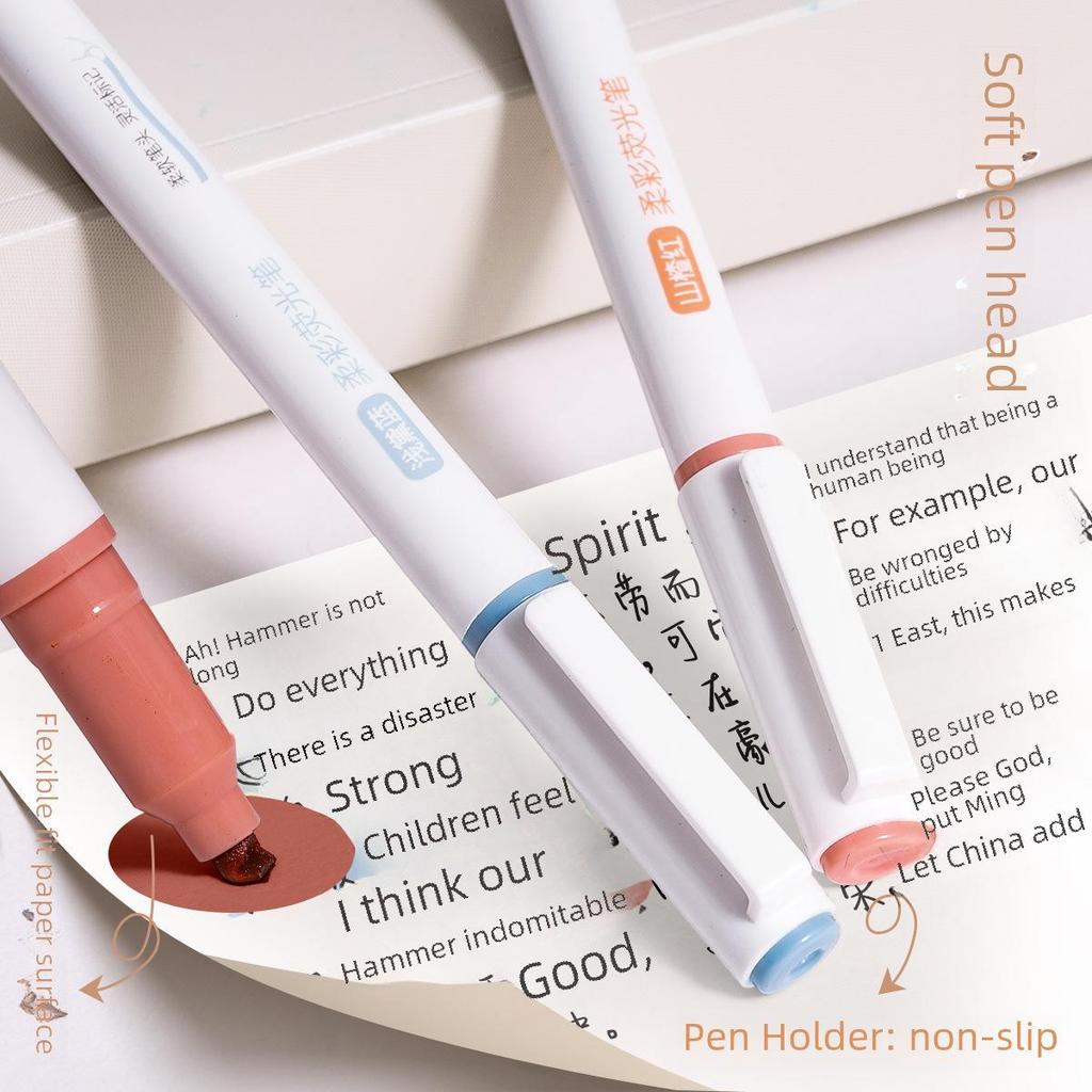 Creative 6-Color Fluorescent Marker Set for Students