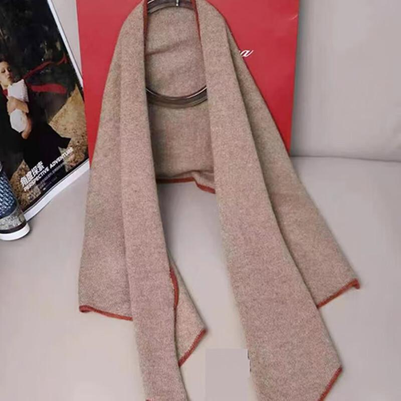 Lu Dahua 100% Cashmere Trapezoid Scarf for Women
