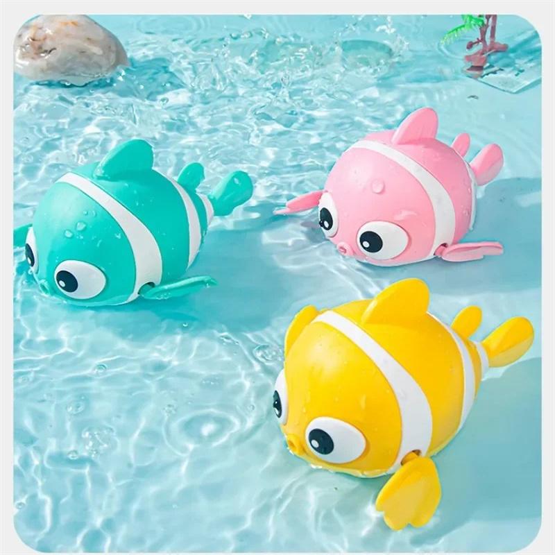 Игрушки для купания лягушка и рыбка заводные игрушки для малышей игрушки для ванны для ребенка плавающие игры для бассейна игрушки для плавания для детей