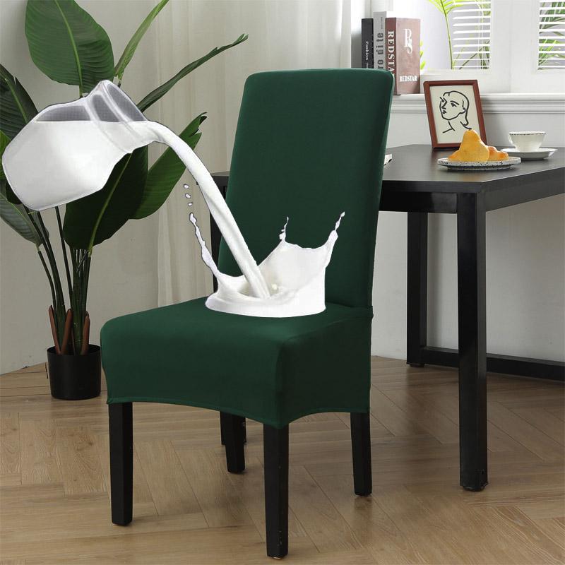 Очень большие водонепроницаемые однотонные эластичные чехлы на стулья XL