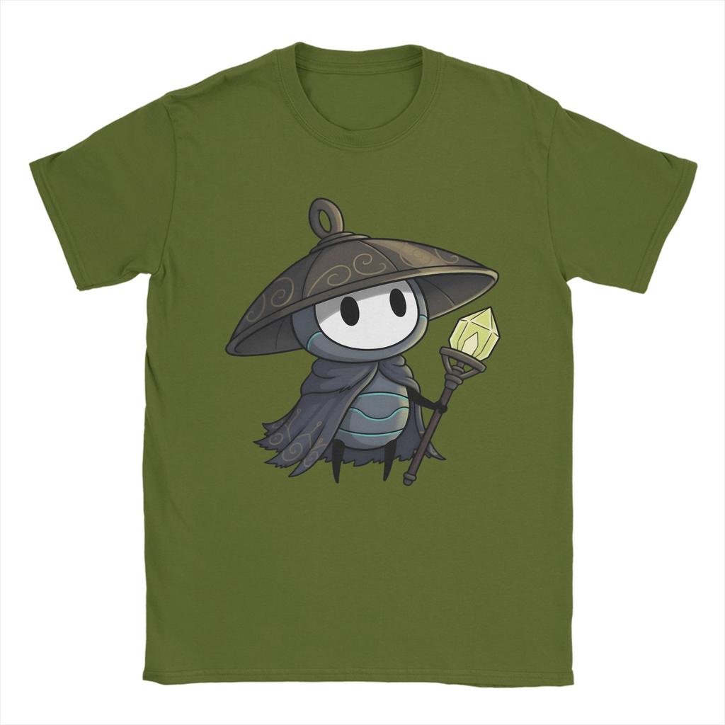 Hollow Knight Silksong Шерма Унисекс Футболки Винтажная Футболка С Коротким Рукавом Круглый Вырез Футболки 100% Хлопок Одежда Больших Размеров