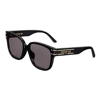 Dior Квадратные солнцезащитные очки Signature S7F с буквенным декором Унисекс-очки Черные DSGTS7FXR-10A0