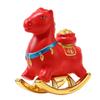 with Blessing Word Year of The Horse Zodiac Ornament Mini Horse Mascot Statue  Study