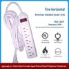 UL Certified 15A 110V Power Strip with US Plug and Overload Protection for Cross-border Use