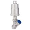 Angle Seat Valve   Actuated Female Thread Stainless Steel Pneumatic Steam Valve