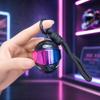 Переливающийся 3D Брелок-подвеска в виде мотоциклетного шлема