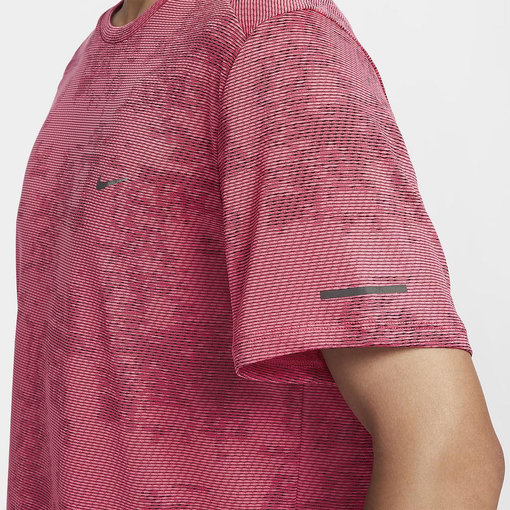 Nike Running Division Dri-FIT ADV быстросохнущая удобная повседневная спортивная футболка с коротким рукавом для мужчин, топы фиолетово-розового цвета FZ0584-629