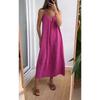 Womens Solid Color Loose Sleeveless Maxi Dress Casual Comfortable Office Chic Outfit