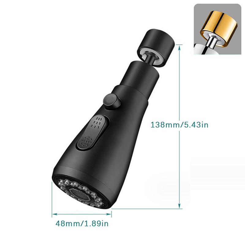 Универсальный вращающийся на 360° кухонный смеситель, удлинитель, аэратор, пластиковый фильтр от брызг, кухонный смеситель для умывальника, барботерная насадка