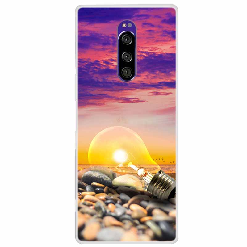 Чехол для Sony Xperia 1 Роскошные Животные Прозрачная Крышка для Sony Xperia1 XZ4 SO-03L SOV40 J8110 J9150 J8170 Корпуса Чехлы для Телефона