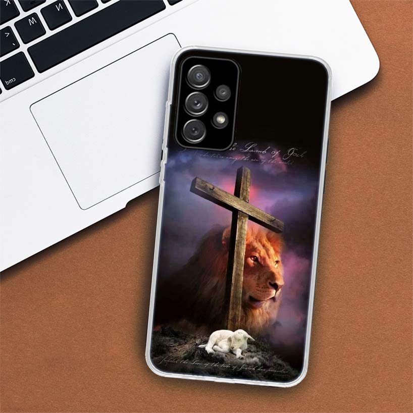 Чехол для телефона Lion Alpha Male Cub для Samsung Galaxy A53 A52 A73 A72 A12 5G A13 A22 A23 A32 A33 A02S A03S A42 A43 A50S