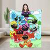 Cartoon S-Smiling Critters Anime Blankets Game Plush Novelty Warm Throw Blanket for Home Autumn/Winter