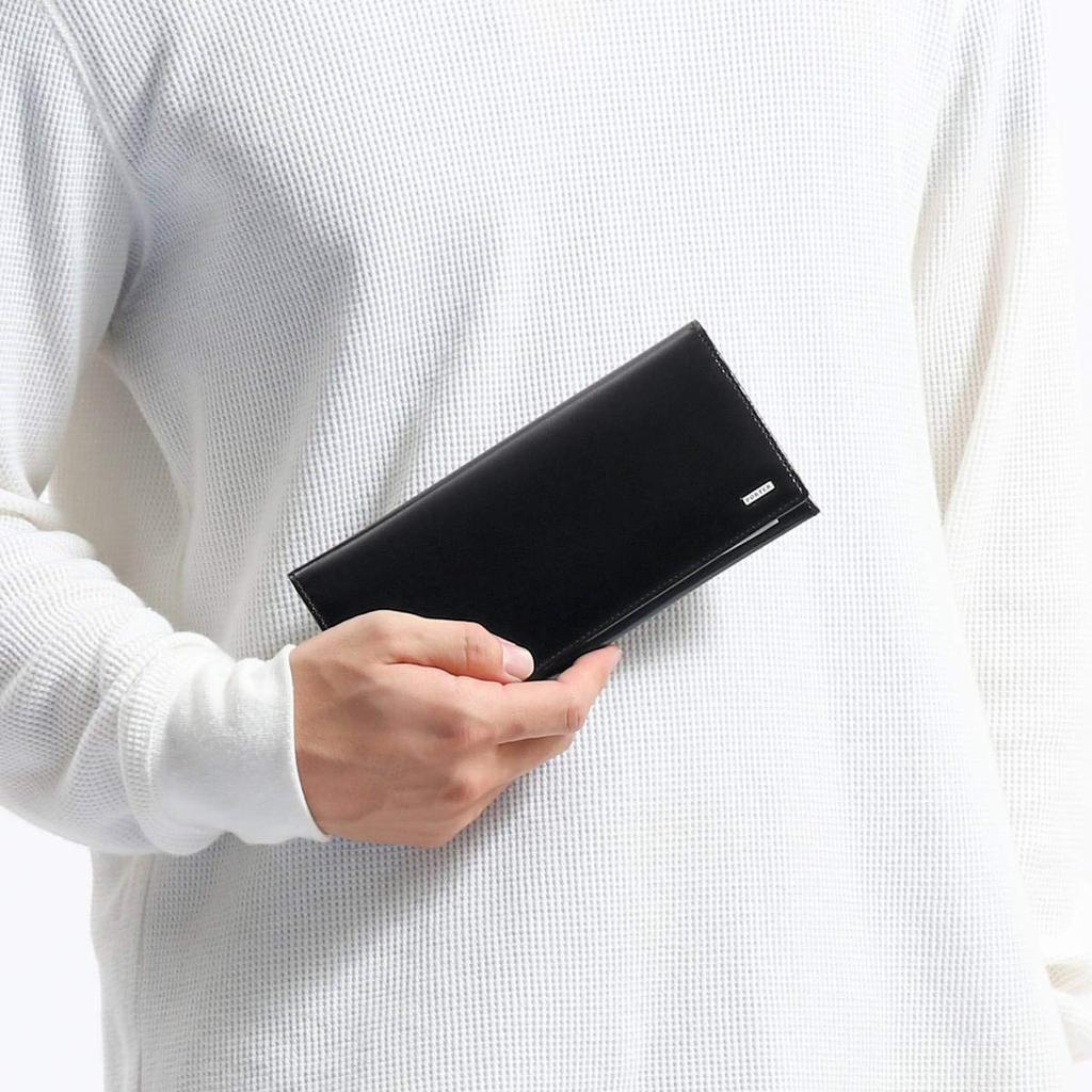 Porter Блестящий длинный кошелек (черный)