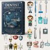 2025 Christmas Advent Calendar - 24 Days Countdown Calendar Dentist Blind Box Acrylic Ornaments, Reusable Christmas Tree Decor Blind Box for Kids & Fa