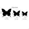 12 Pieces Butterfly Wall Stickers ,Wall Decorations DIY Removable ,Mirror Sticker Home Decoration