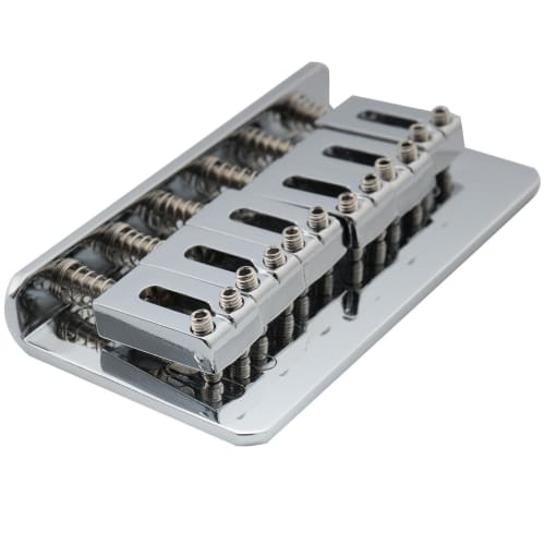 Musiclily Pro 10.8мм Современный стиль Хардтейл Фиксированный бридж для импортных электрогитар Strat/Telecaster, Хром