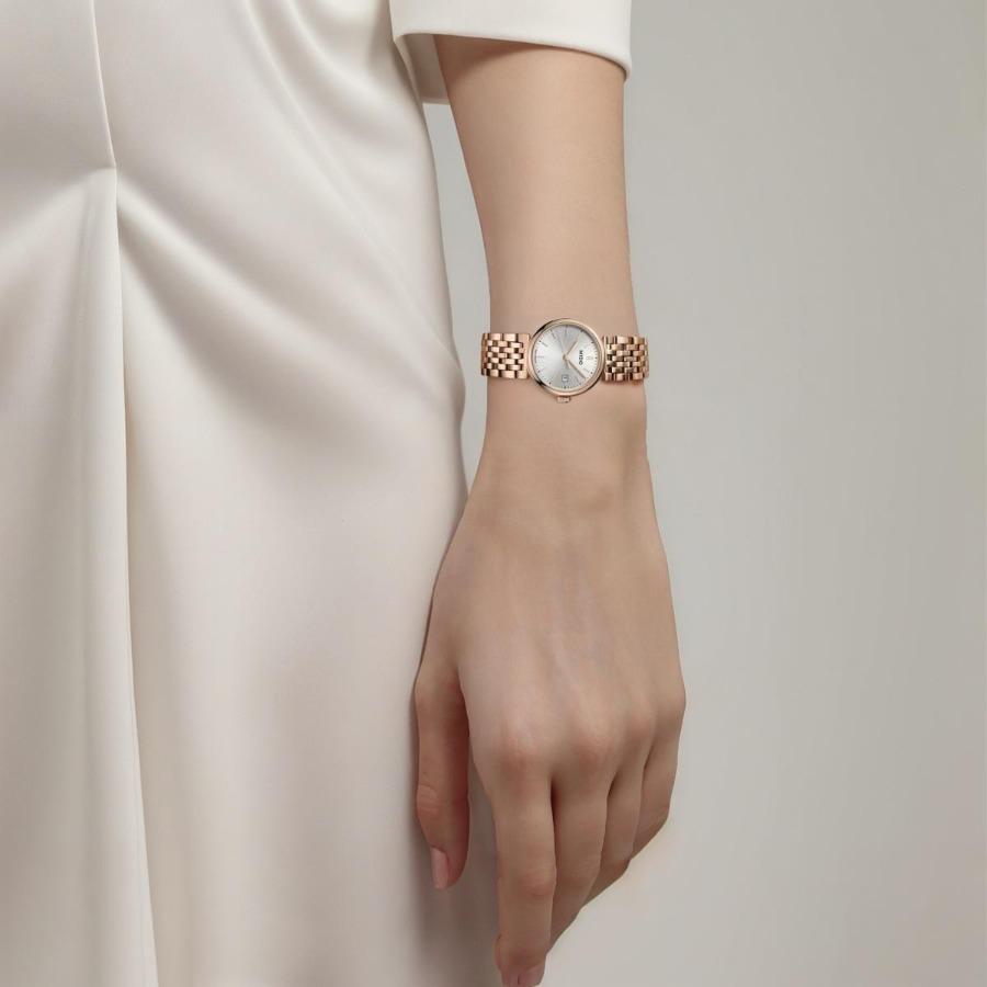 MIDO DORADA series quartz movement 50 meters waterproof women's watch dial stainless steel PVD coated case stainless steel strap M033.210.33.031.00
