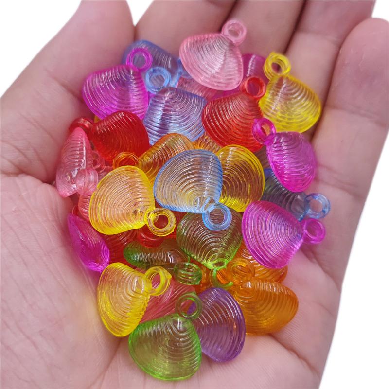 10-40Pcs Leaf Star Flower Transparent Beads DIY for Jewelry Making Necklace Bracelet Making