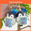 Super Soft Short Plush Penguin Keychain Adorable Hangable Doll For Children
