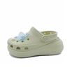 Crush Clog Cheese Butterfly Beach Leisure Travel Niche Cute EVA Hole Shoes Unisex White