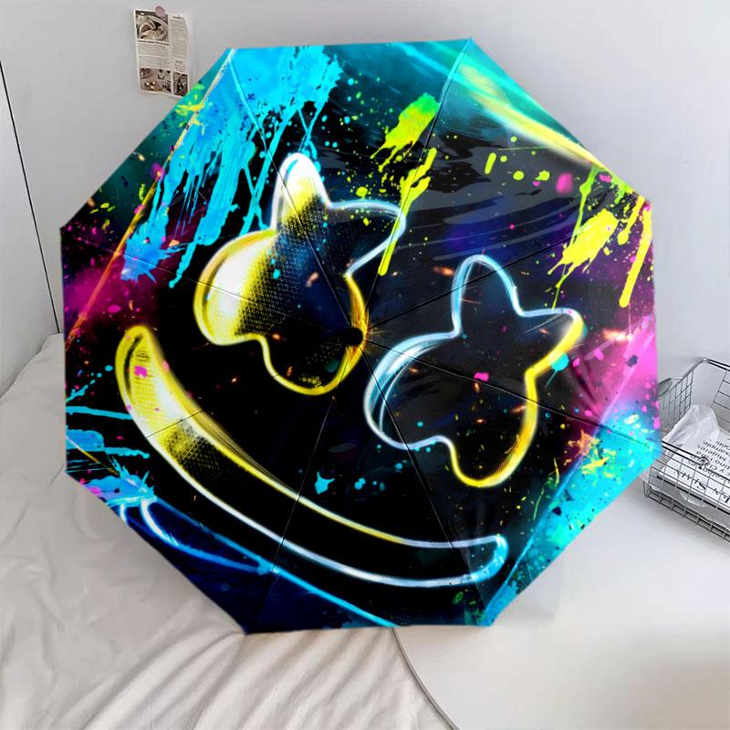 Зонт с узором зефир, Новый стиль, 1 шт., Автоматический складной зонт, Портативный складной дорожный зонт, Уличный зонт, Подарок на день рождения