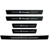 1/4/5Pcs Car Door Sill Scuff Plate Decor Carbon Fiber Stickers For VW GTI Polo Golf MK6 MK7 Passat Tiguan Jetta Beetle Touran CC