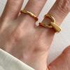 Simple Geometric Asymmetric Open Ring Female Fashion Index Ring