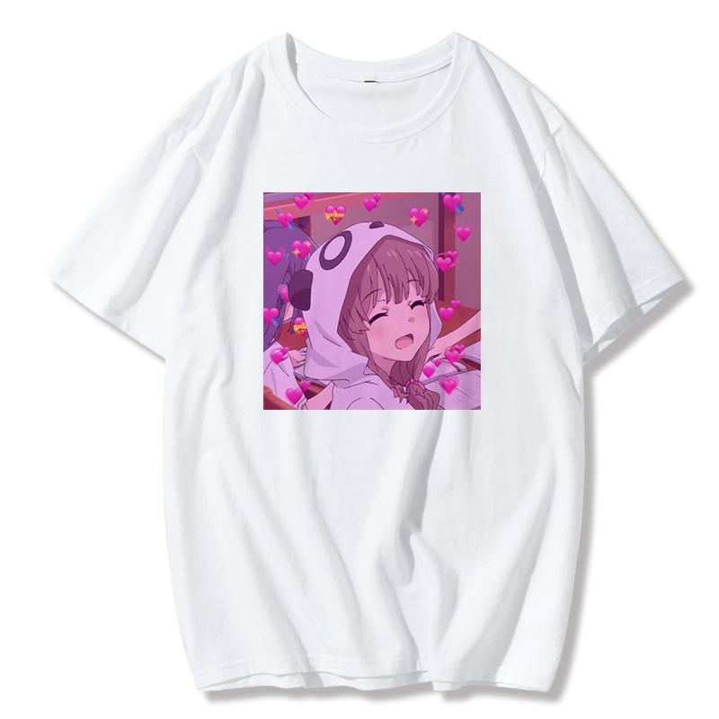 Women&Amp;#39;S T Shirts Summer O Neck Short Sleeve Tee Ulzzang Harajuku Vintage Oversized T Shirt Cartoon Female T-Shirt Tops Clothes