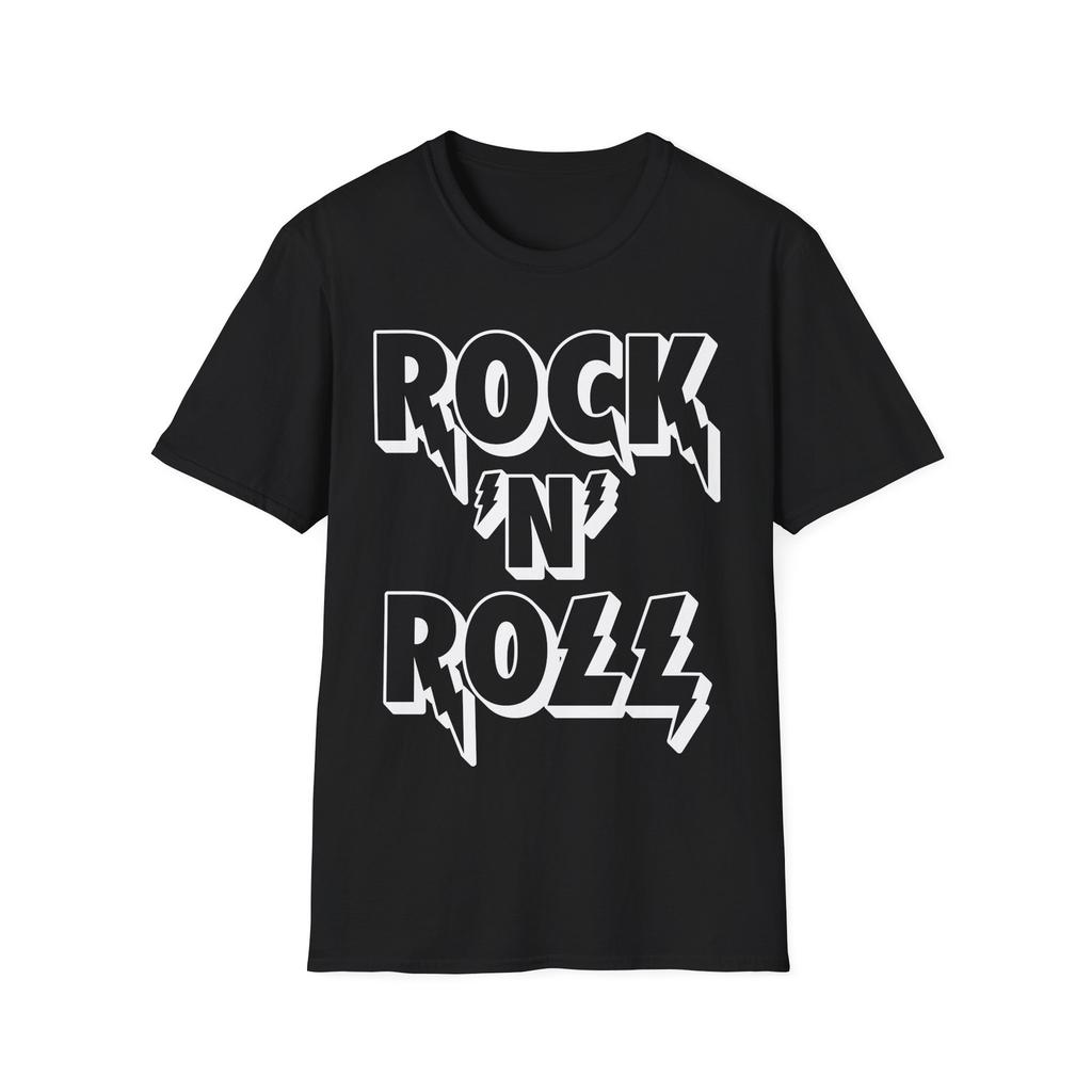 Футболка Rock'N'Roll, Футболка для фаната рок-музыки, Футболка с музыкальным логотипом, Рокерский топ