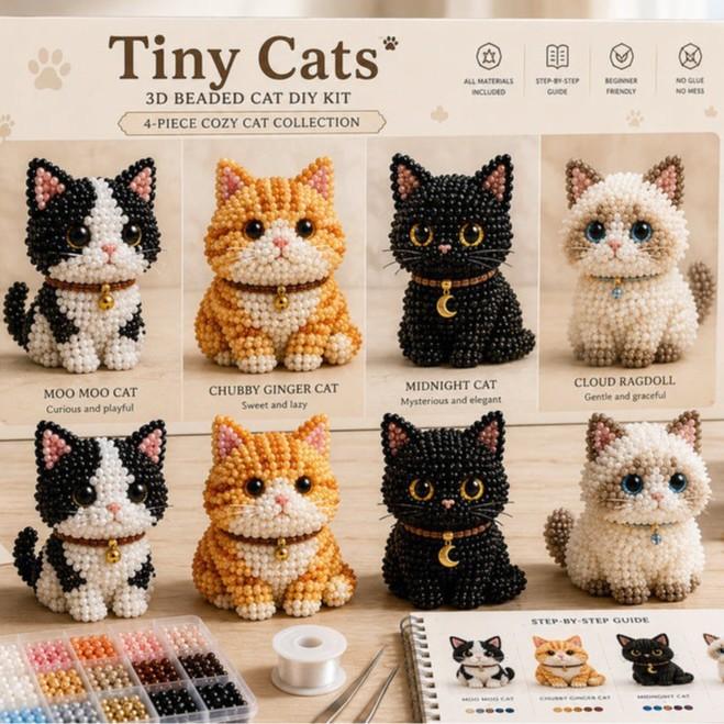 New 3D Beaded Figurine Kit Ideal DIY Gift Set with Beautiful Packaging for Craft Lovers