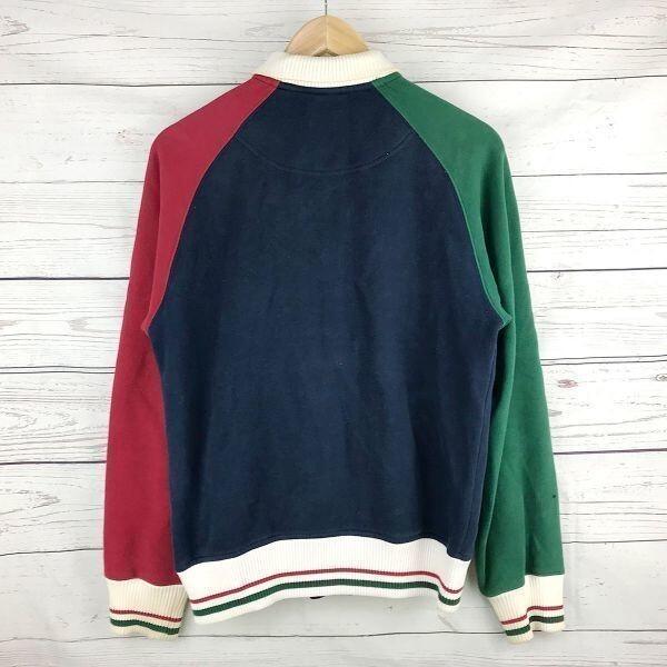 Хлопковая куртка Columbia в стиле колор-блок [XS/Темно-синий×Красный×Зеленый] Стиль varsity(ИСПОЛЬЗОВАЛ)