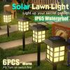 Led Lawn Lamp Solar Pathway Lights Landscape Waterproof Outdoor Yard Buried Decoration Night Lights Garden Floor Lamp