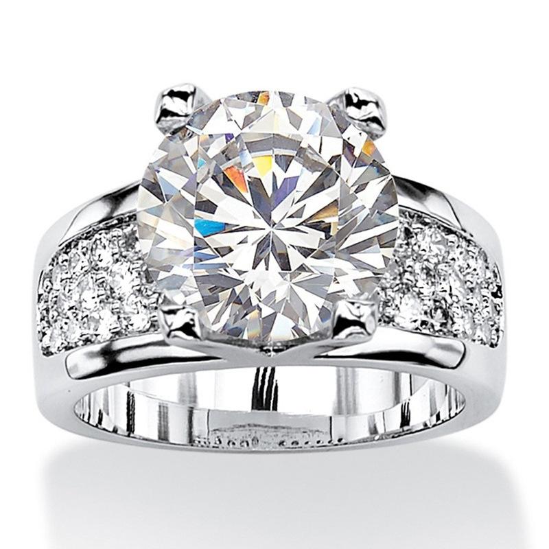 European and American Ornament fashion creative zircon gemstone ring Anniversary gift ring for women