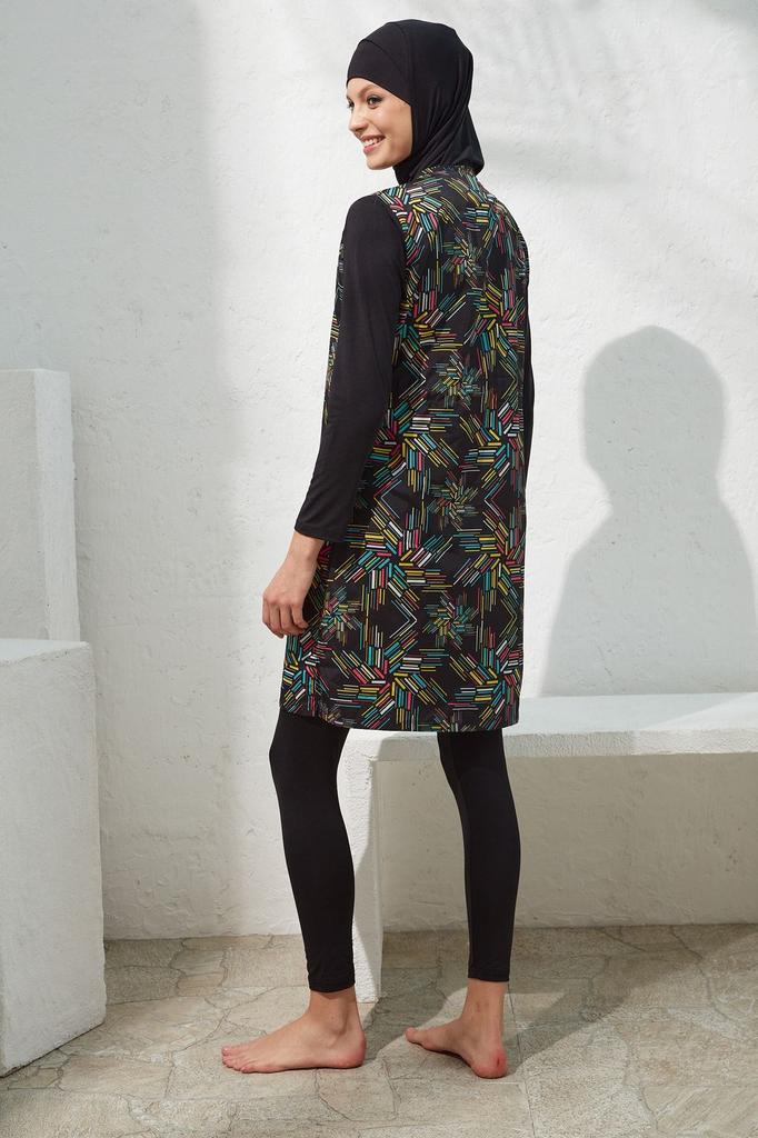 Женский Мусульманский Скромный Исламский Полный Чехол Буркини Пляжный Купальный Костюм Купальники Хиджаб Пляжная Одежда Купальник