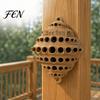 Backyard Pollinator Station Wall-Mounted Bee House, Outdoor Shelter, Honeycomb Design Wall Mounted House Plastic Hotel for Solitary Bees, Garden Decor