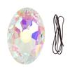 Crystal Suncatcher Colorful Egg Shaped Polished Hanging Window Crystal Prism for Photography Props