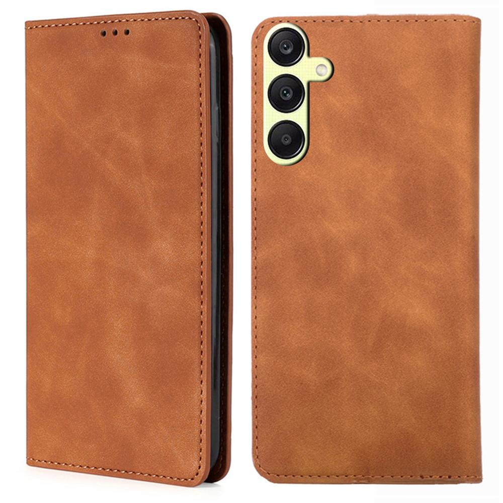 Для Samsung Galaxy A25 5G (Глобальный) (161,0 х 76,5 х 8,3 мм) Чехол для мобильного телефона с держателем для карт, кожаная подставка-чехол