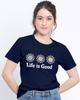 Unisexs Life Is Good Daisy T Shirt Cute Preppy Casual Flower Positivity Tee Top