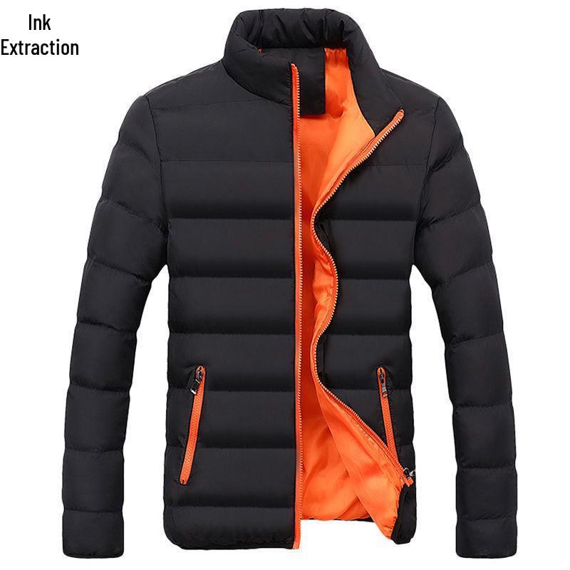 Мужское короткое бархатное зимнее хлопковое пальто в корейском стиле