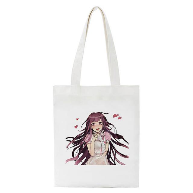 Холщовая сумка для покупок с героями мультфильмов Mikan Tsumiki, японское аниме, женская сумка на плечо, эко-сумка, многоразовые сумки для покупок для продуктов