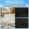 RV Door Window Shade Foldable Camper Blackout Window Cover Thickened Oxford Cloth Blinds Shades Covers for RV Travel Trailer