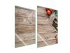 СТЕКЛЯННАЯ ЗАЩИТНАЯ ПАНЕЛЬ ДЛЯ КУХНИ 2x35x52 ДЕРЕВО