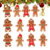 Gingerbread Ornaments 12 Pieces Holiday Pendant Gingerbread Figurines Ornaments For Home Dinner Restaurant Cafe Church Event