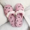 Корейские домашние тапочки ручной работы из хлопка с бантом и мягкой подошвой